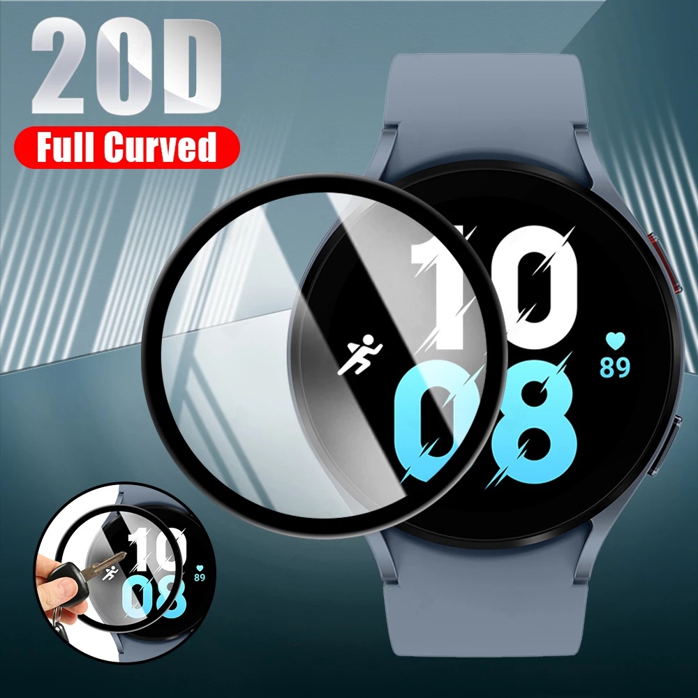 Ốp Bảo Vệ Màn Hình Đồng Hồ 20D Viền Cong Chống Trầy &amp; Vân Tay Cho Samsung Galaxy Watch 5 40mm / 44mm / Watch5 Pro