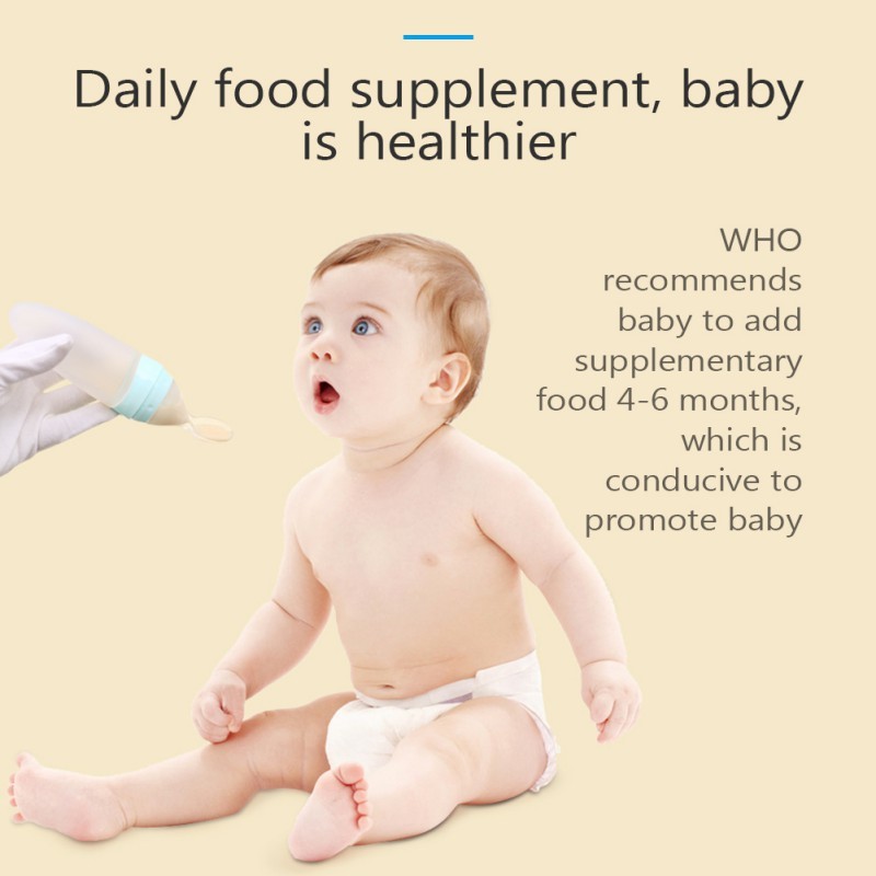 Liquid Squeezable Baby Feeding Soft Food Supplemental Spoon