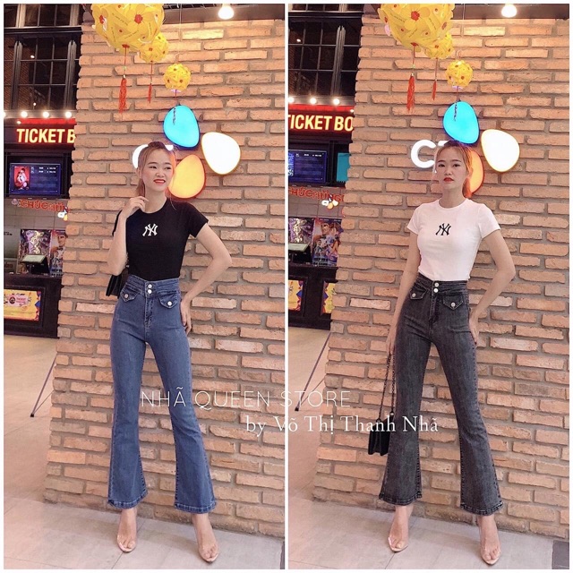 Áo crotop thêu chữ ny