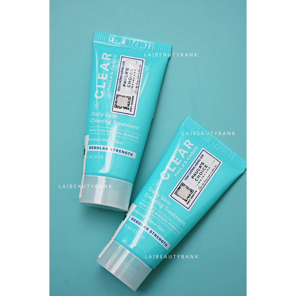 [2.5% BP 15ml Date 7/2022] Kem giảm sưng, khô cồi mụn 2.5% Benzoyl Peroxide Paula's Choice | BigBuy360 - bigbuy360.vn
