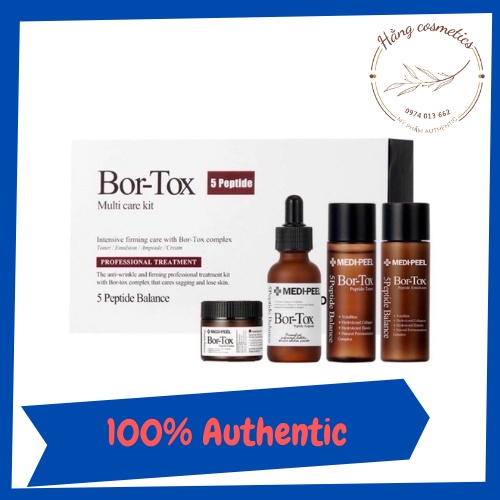 Set dưỡng da căng bóng, chống lão hoá 4 món Bor Tox Medi-Peel