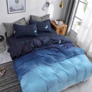 Bộ Chăn Ga Gối Cotton Poly Màn Đêm Ảo Chăn Chần Bông