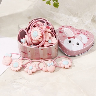 hộp 20 thun cột tóc dễ thương ho bé