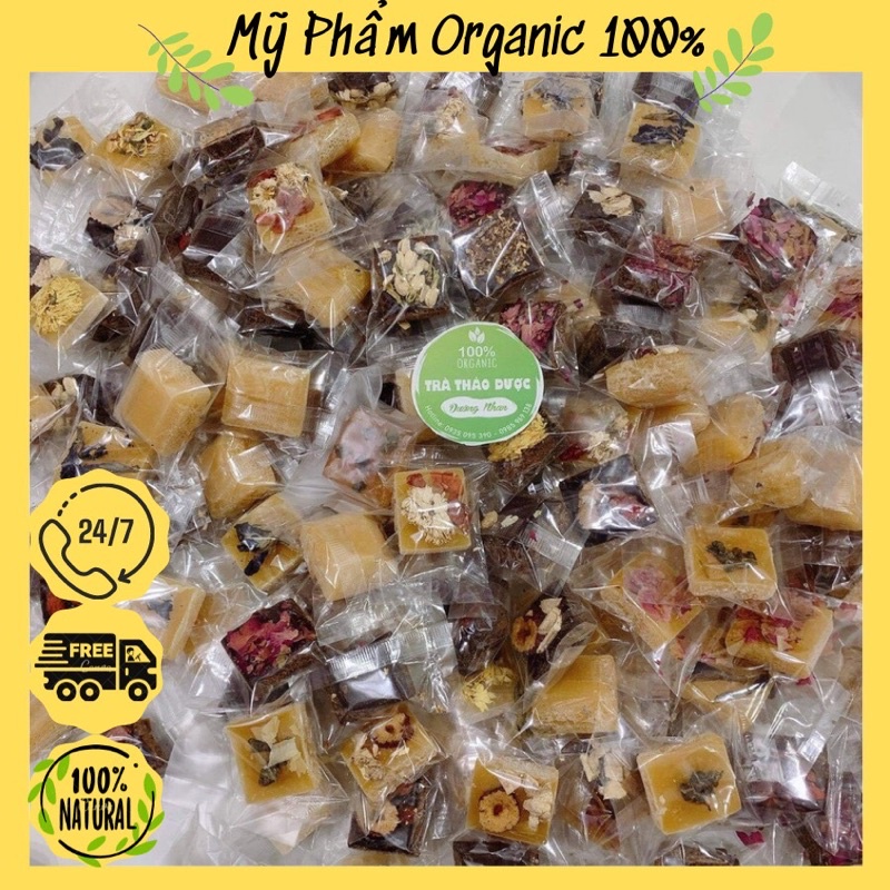 500Gr Trà viên Đường phèn, Đường Đen thượng hạn ( đủ 20vị)