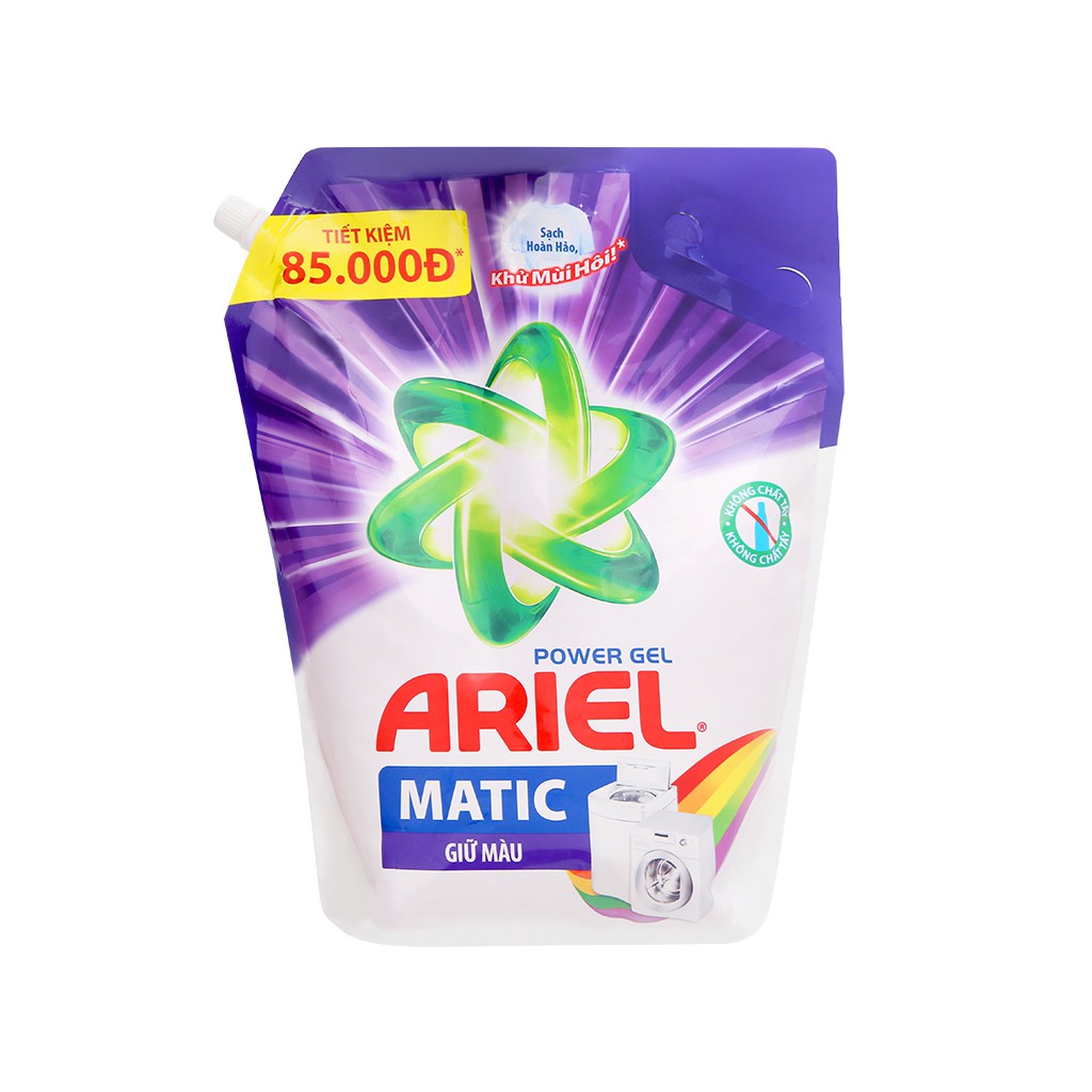 Nước giặt Ariel Matic giữ màu túi