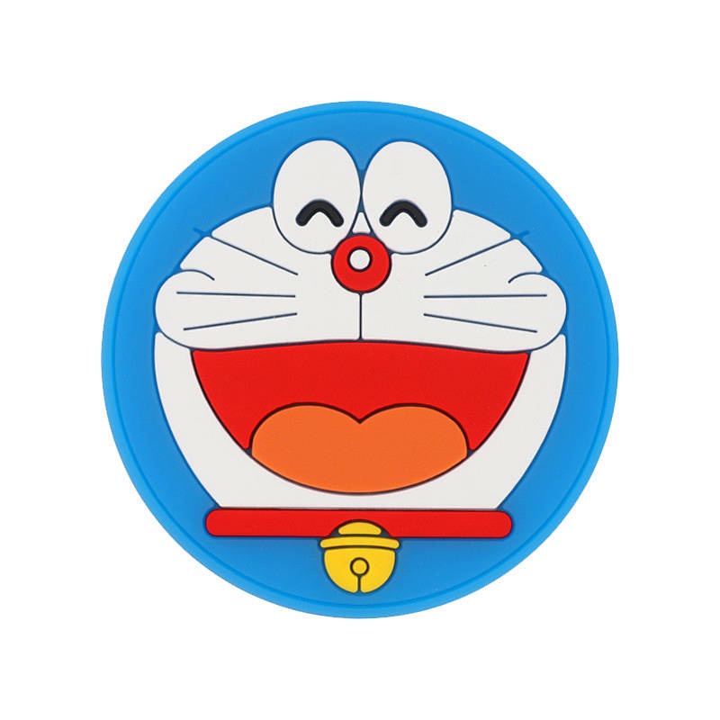 Car Water Cup Mat General Creative Cute Storage Pad Car Coaster Doraemon Decoration Office All Products jBKE