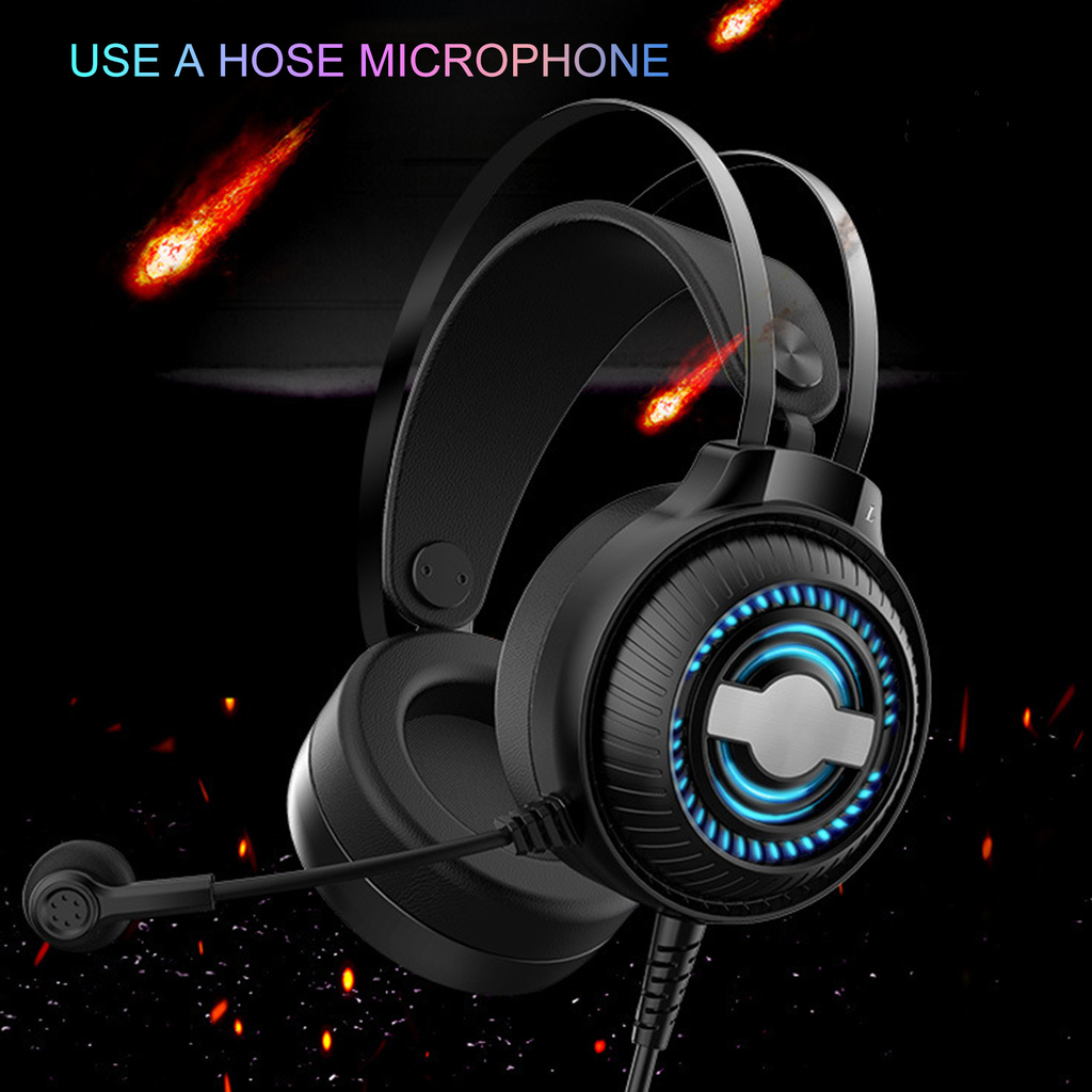 yuanzhen N1 Headset Hose Microphone Noise Reduction Lightweight Over Ear Stereo Gaming Headphone for Indoor