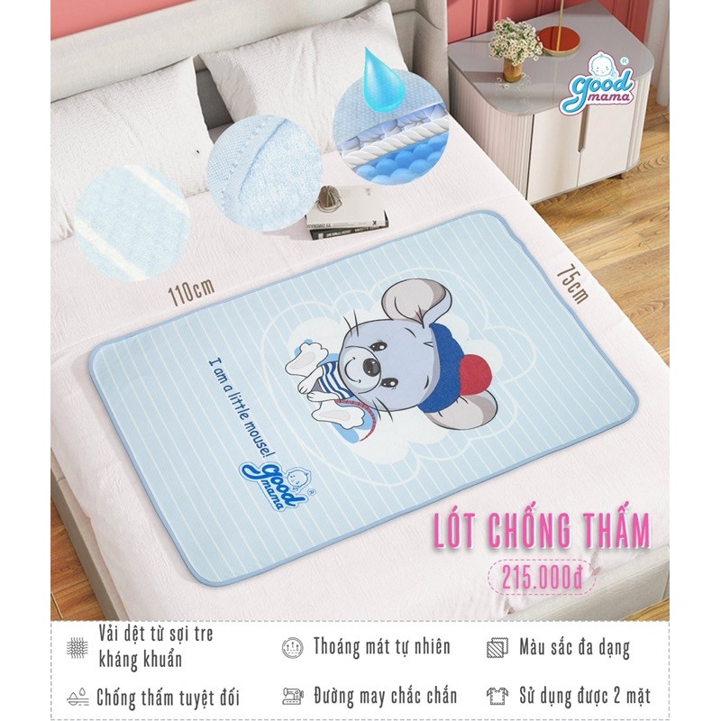 Tấm lót chống thấm Goodmama hàng cao cấp an toàn cho Bé