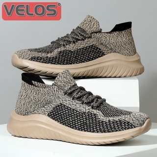 Giày Sneaker Dệt Kim Đế Bằng Dày Dặn Thoáng Khí Size 36-45 Thời Trang Cho Nam