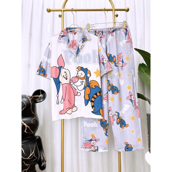 Đồ ngủ đồ bộ pijama mặc nhà sau sinh THUN LẠNH 2710