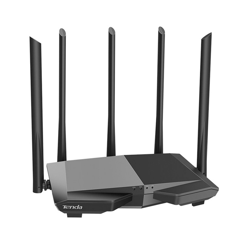 Modem wifi chuẩn AC 1200Mbps Tenda AC7 (Đen) -Thiết bị phát wifi 5 râu - bộ phát sóng kích sóng wifi - vienthonghn