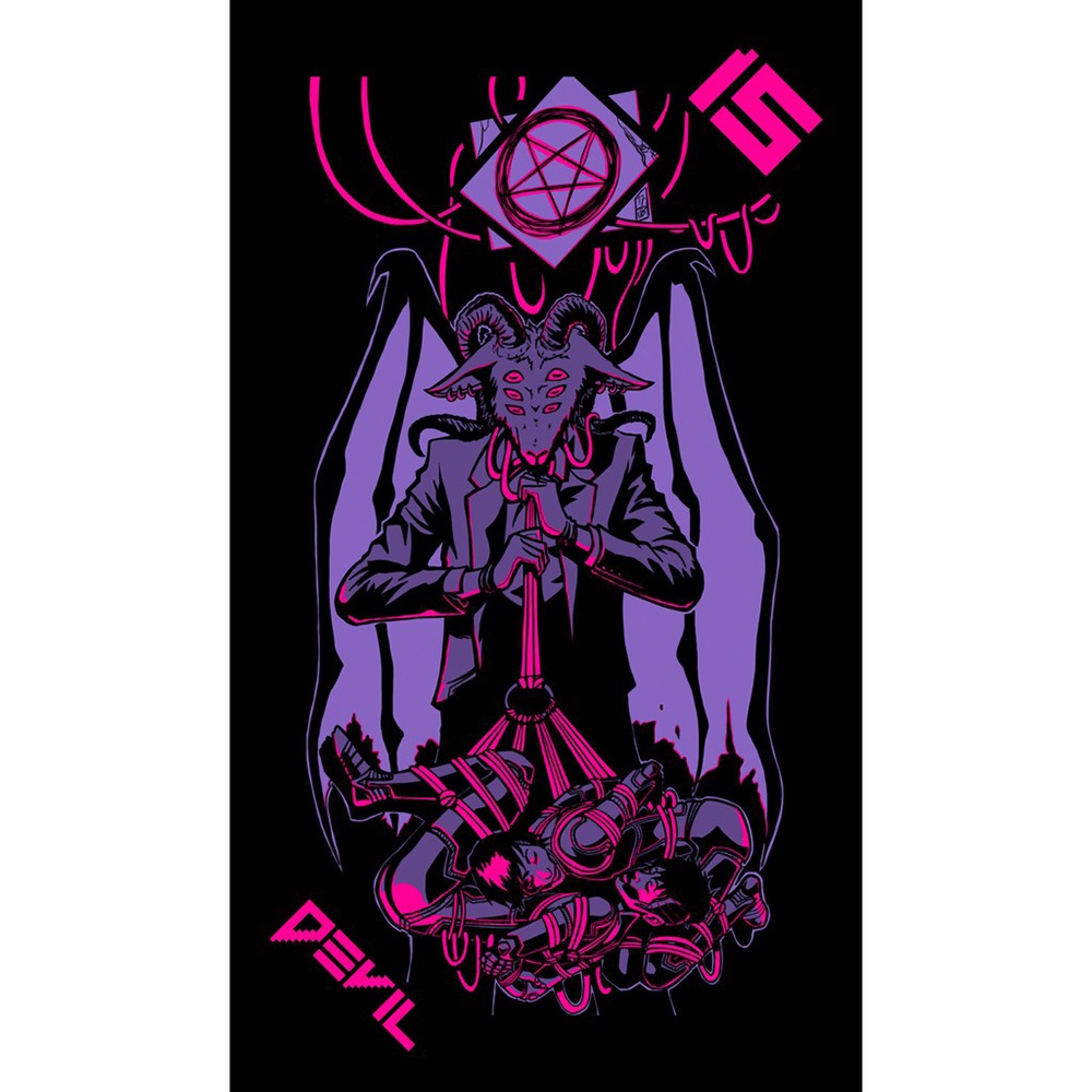 Bộ Bài Neon Moon Tarot 78 Lá Tặng Đá Thanh Tẩy SB33