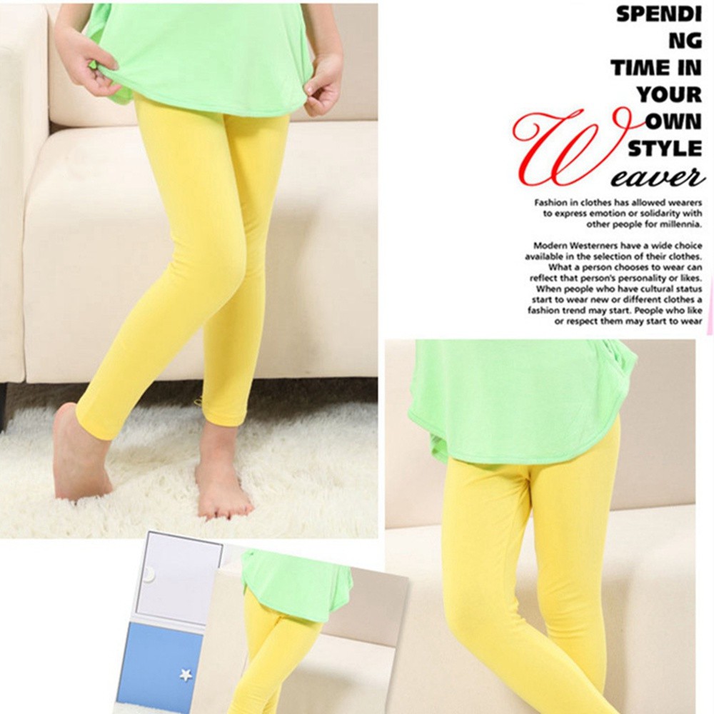 Quần Legging Chất Liệu Cotton 90% Cho Bé Gái Từ 2-8 Tuổi