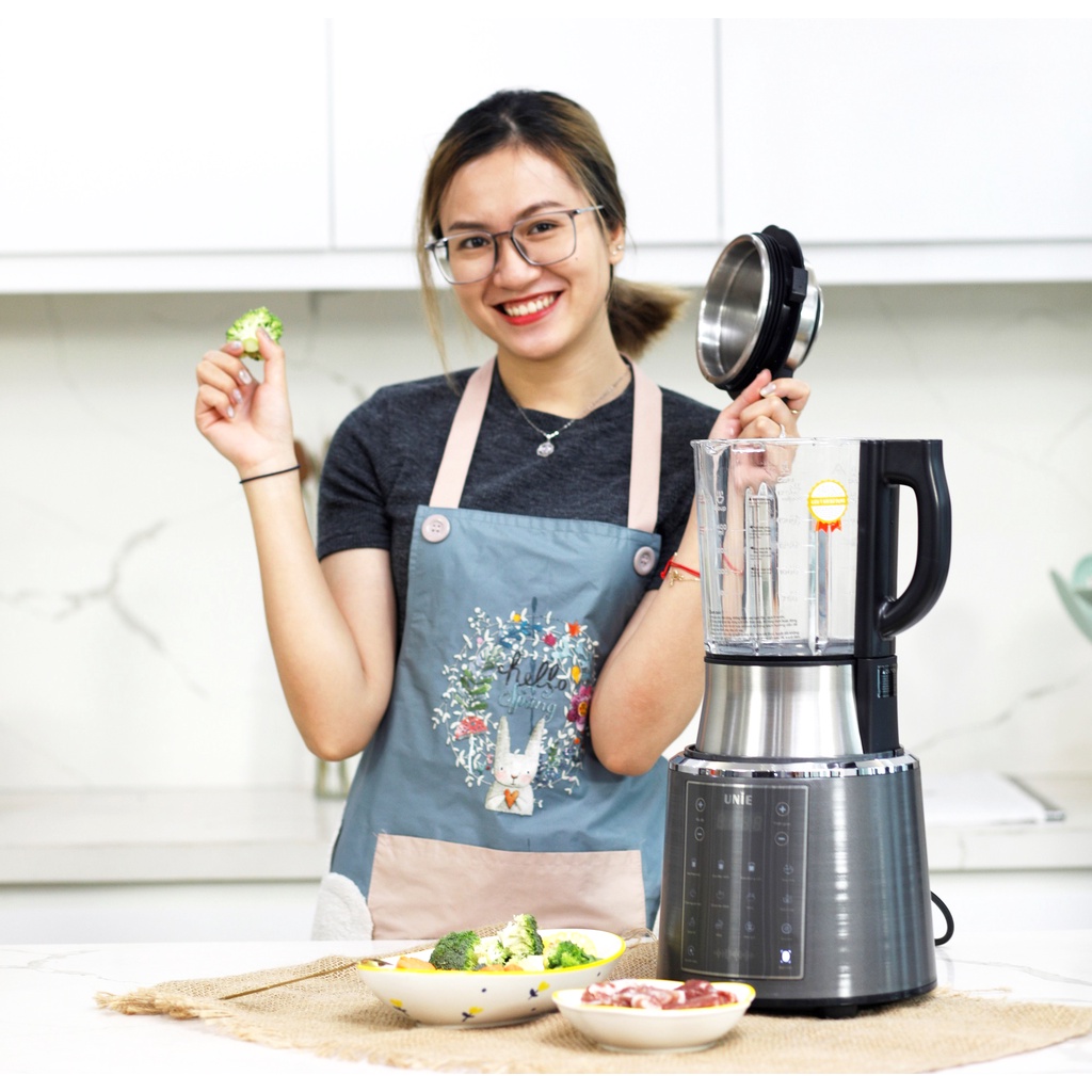 Máy làm sữa hạt Unie V6S - Dung lượng 1.75 lít, Kích thước 210x210x480mm