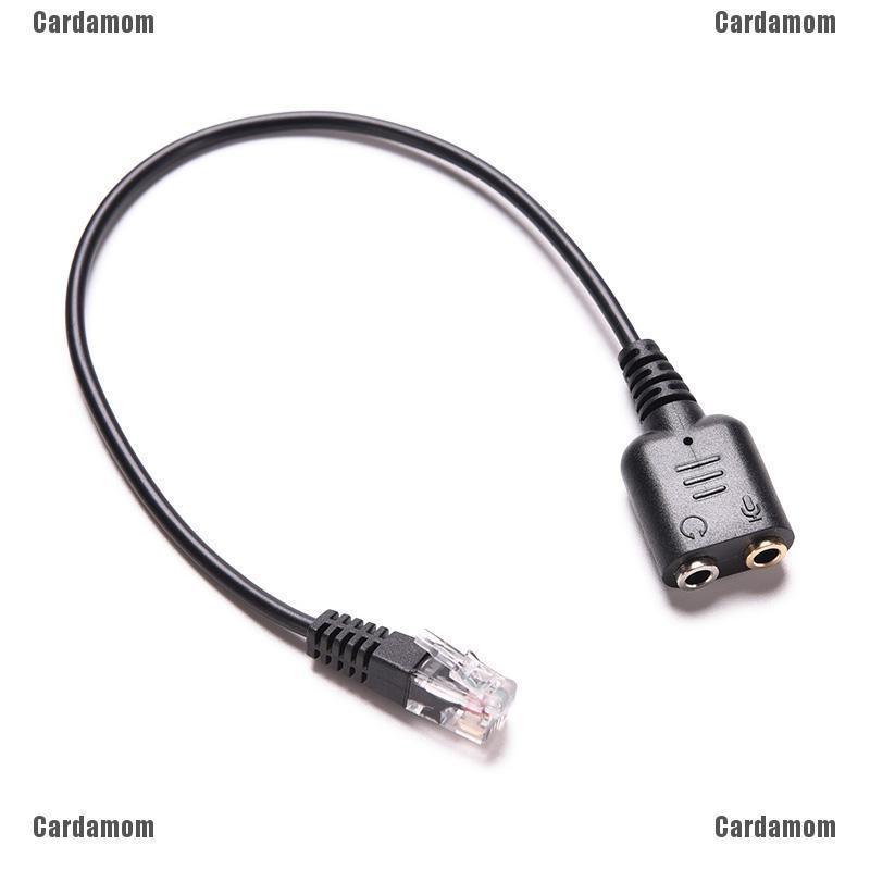 Cáp nối 2 cổng cắm 3.5mm với RJ9 tiện dụng