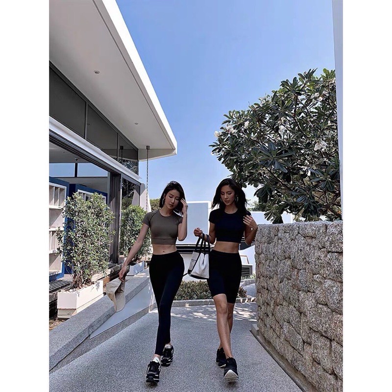 Quần Legging Lửng Choobe Cạp Chun Vải Cao Cấp Thun Ngố Nữ Co Giãn Tốt Dáng Ôm GiGiHouse-QLegging | BigBuy360 - bigbuy360.vn