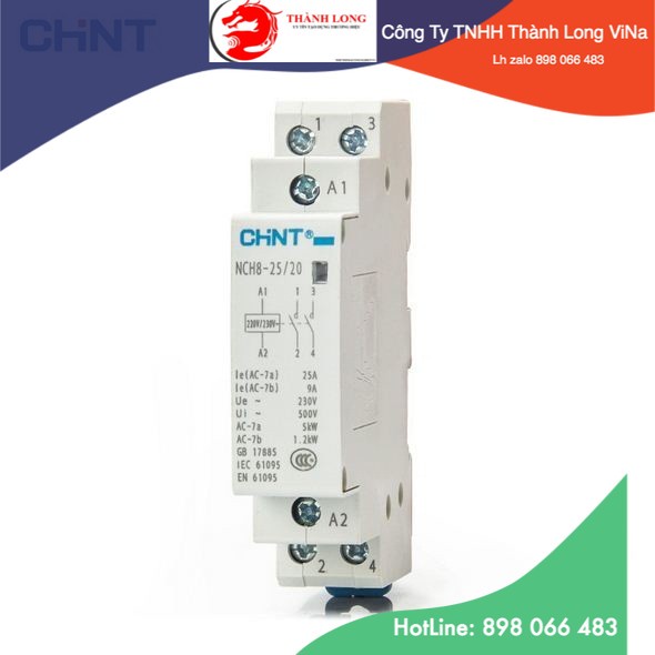 Khởi động từ 1 pha CHINT NCH8 - 25A/220V - BIG BANG VIỆT NAM
