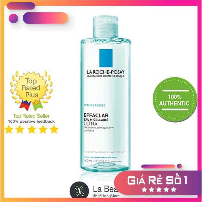 Nước tẩy trang La Roche Posay 400ml, 200ml, 100ml cho da nhạy cảm Micellar Water Ultra Sensitive Skin | BigBuy360 - bigbuy360.vn
