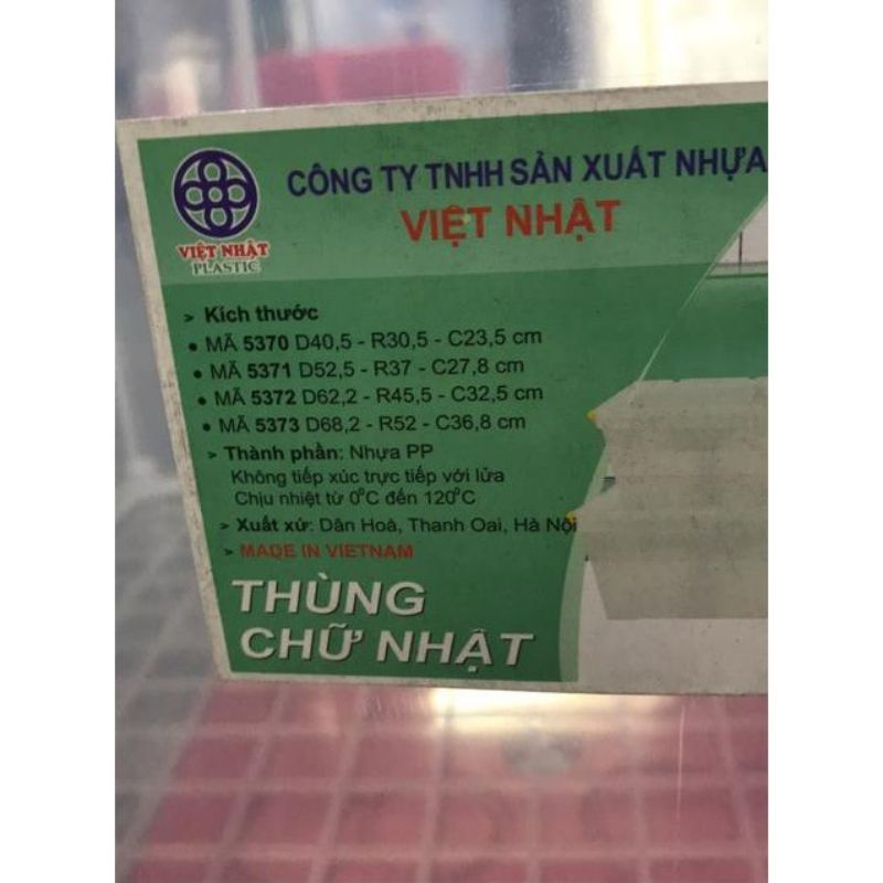 Thùng đựng đồ nhụa trong có nắp và tay cầm cao cấp