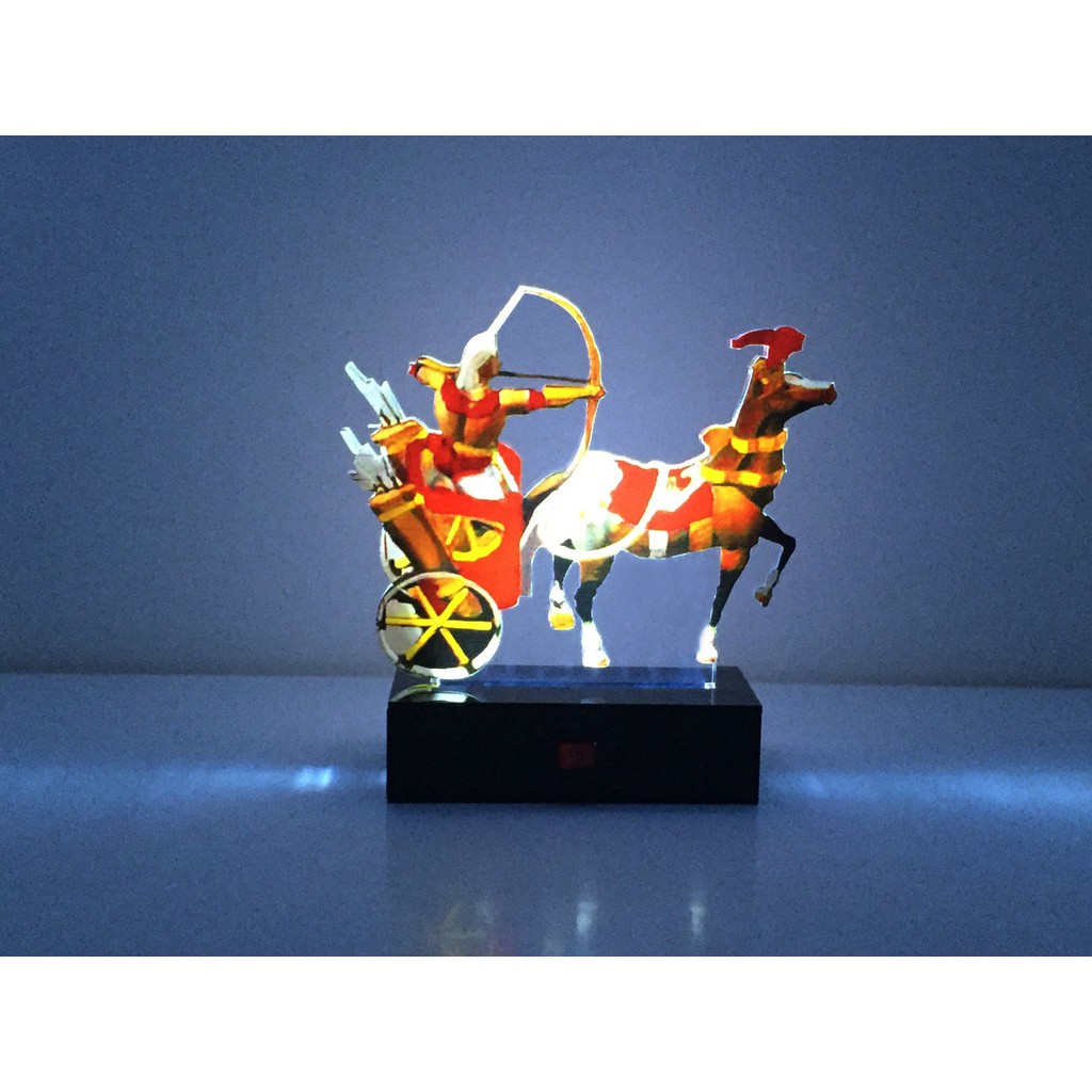 Mô hình Ngựa cung đế chế AOE màu đỏ bản có đèn