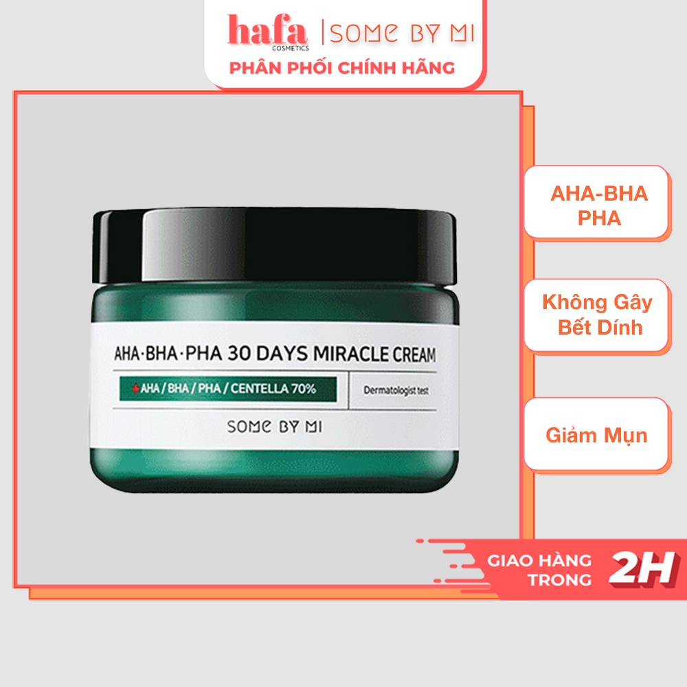 Kem Dưỡng Da Giảm Mụn Some By Mi AHA-BHA-PHA 30 Days Miracle Cream _ Kem Dưỡng Đẩy Mụn Ẩn _ Some By Mi Chính Hãng