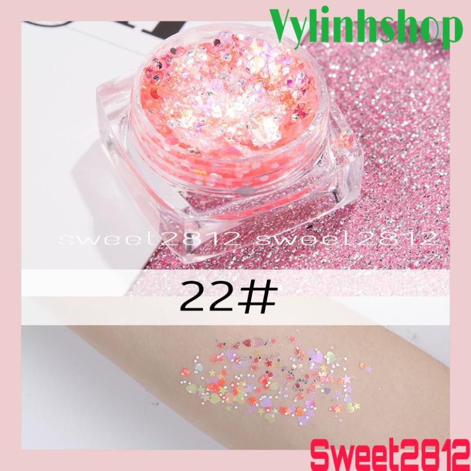 Nhũ Mắt Kira Glitter Kim Tuyến Phong Cách Hàn Quốc