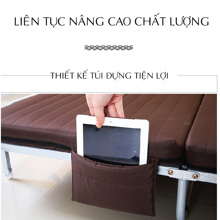 Giường gấp văn phòng nghỉ trưa chuyển đổi thông minh nhiều chế độ , Rộng 65cm x Dài 1m8 x Cao 26cm