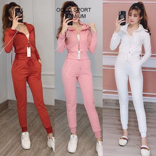 [CAO CẤP] Bộ đồ thể thao nữ hotgirl thêu siêu đẹp TT295 [HÀNG XUẤT  NHẬT-HÀN QUỐC]