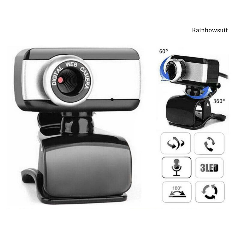 Webcam Rb- Usb 2.0 640x480 Kèm Mic Cho Máy Tính Bàn