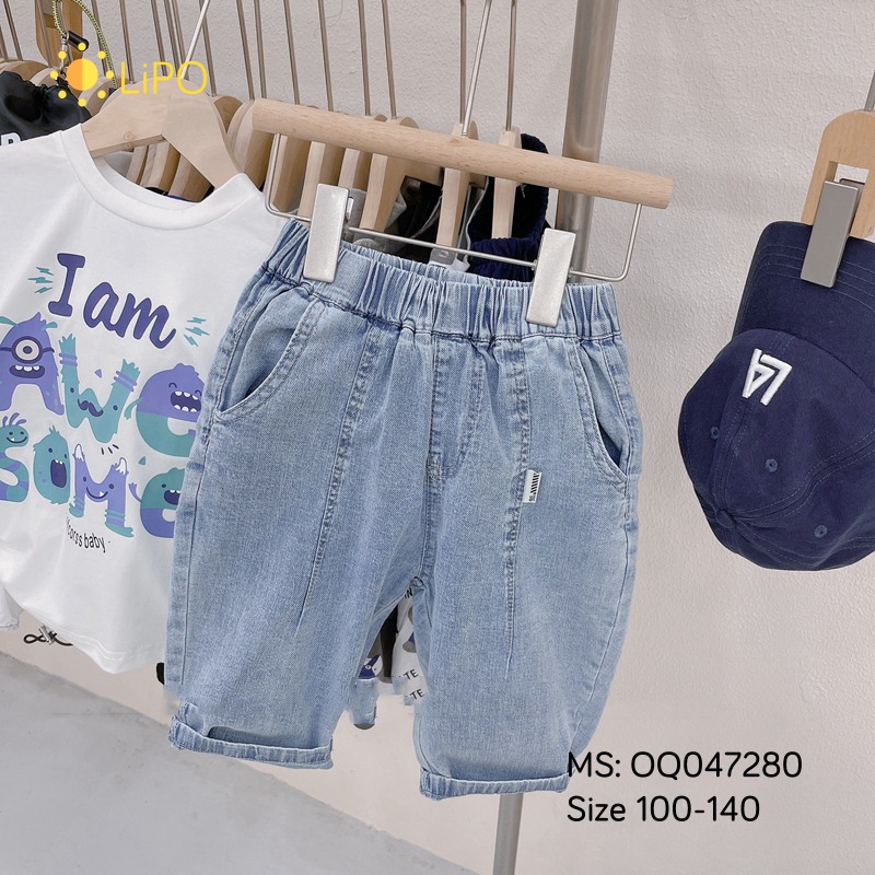 Quần jeans lửng cho bé trai OQ047