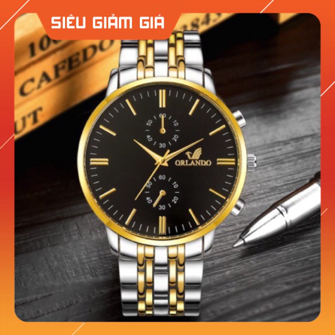 ĐỒNG HỒ NAM ORLANDO DÂY THÉP SANG TRỌNG CHỐNG NƯỚC Chính hãng chính hãng