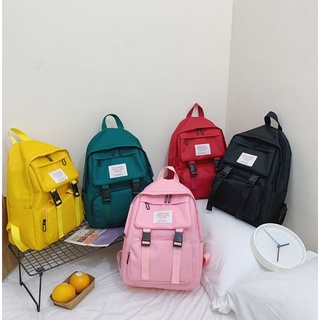 Balo Ulzzang Nam Nữ Basic ,Balo đi học thời trang , Balo học sinh laptop , balo hai khóa cấp 1 2 3