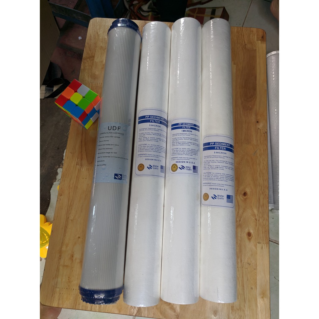 Bộ 5 Lõi lọc nước số 1 PP 20 inch tem chuẩn USA | BigBuy360 - bigbuy360.vn