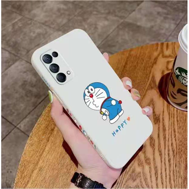 Ốp điện thoại Silicon TPU mềm hình Doraemon đáng yêu cho Oppo Reno 5