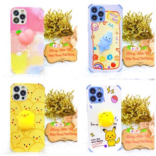Ốp lưng iPhone x xs max 11 11pro 12 11promax 12 pro max trái đào 3d dẻo mịn chống sốc