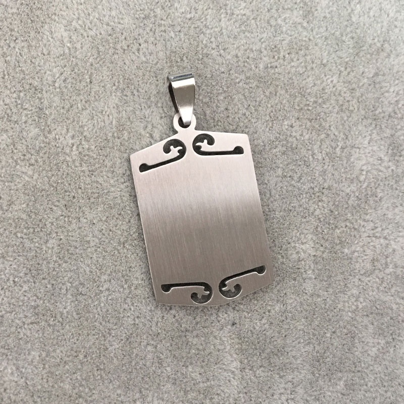 Vòng cổ Thép Titan Không Gỉ Mặt Khắc Hình Allah Ayat Al-Kursi Quran