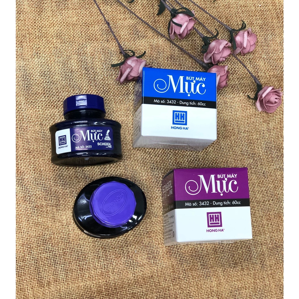 Mực lọ - mực ống Hồng Hà, Queen - 3432 - 3479 - chất lượng Đức, dòng khô nhanh - vpp Diệp Lạc (sỉ/lẻ)