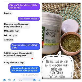 Mặt nạ Clove and neem pack size 200gr