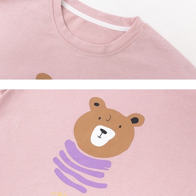 Áo phông trẻ em 100% cotton BATALA KIDS, áo thun cho bé trai và bé gái kiểu dáng thụng Hàn Quốc từ 1-7 tuổi GAU4M