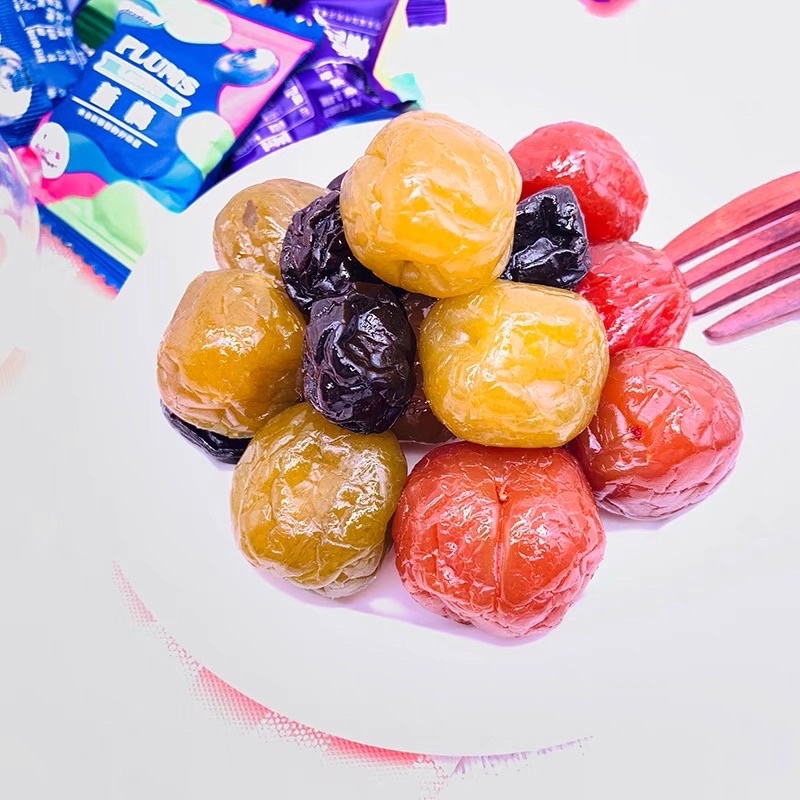 Ô mai hoa quả mix vị mận tím, mận đỏ, việt quất , cherry Gói 408Gram