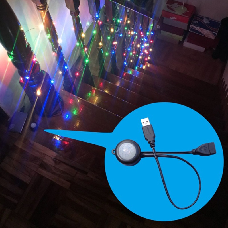 Đèn LED USB Phát Hiện Chuyển Động Hồng Ngoại