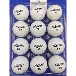 Set 12 bóng golf honma new 90-95% màu trắng