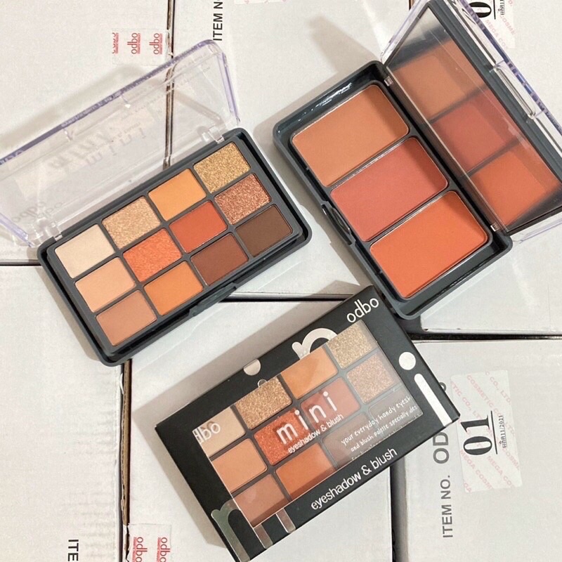 Bảng phấn mắt-má hồng 2 tầng Obdo OD1045 siêu xinh😍
