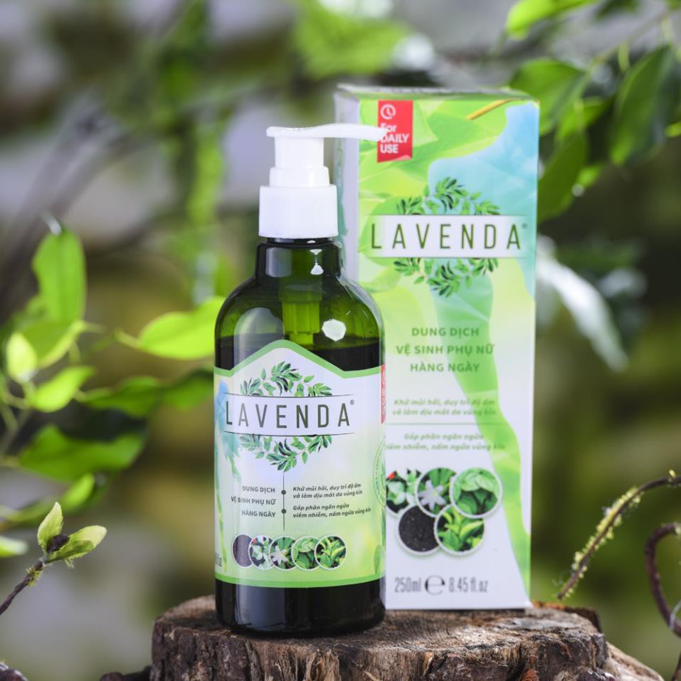 Dung dịch vệ sinh thảo dược LAVENDA giúp đánh bay khí hư, huyết trắng, nấm ngứa, khử mùi hôi 275ml