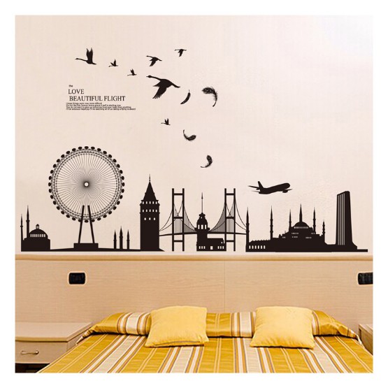 Decal trang trí tường - Khu Vui Chơi giải Trí Đen