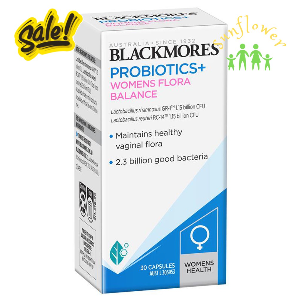 Men Vi Sinh phụ nữ Blackmore viên cân bằng lợi khuẩn Blackmores Probiotics Womens Flora Balance 30 viên