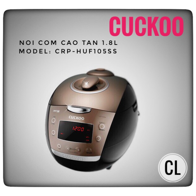 Hàng chính hãng - Nồi cơm áp suất điện từ Hàn Quốc Cuckoo CRP-HUF105SS