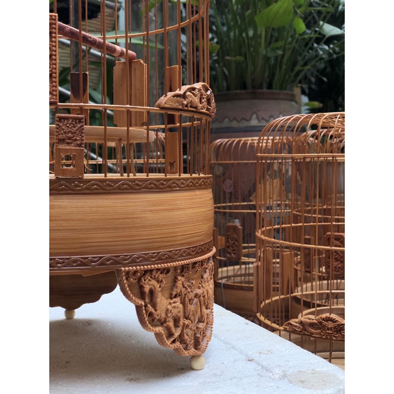 LỒNG CHIM KHUYÊN - LỒNG CHIM ĐỤC BÁT MÃ BẰNG TRE ĐẸP
