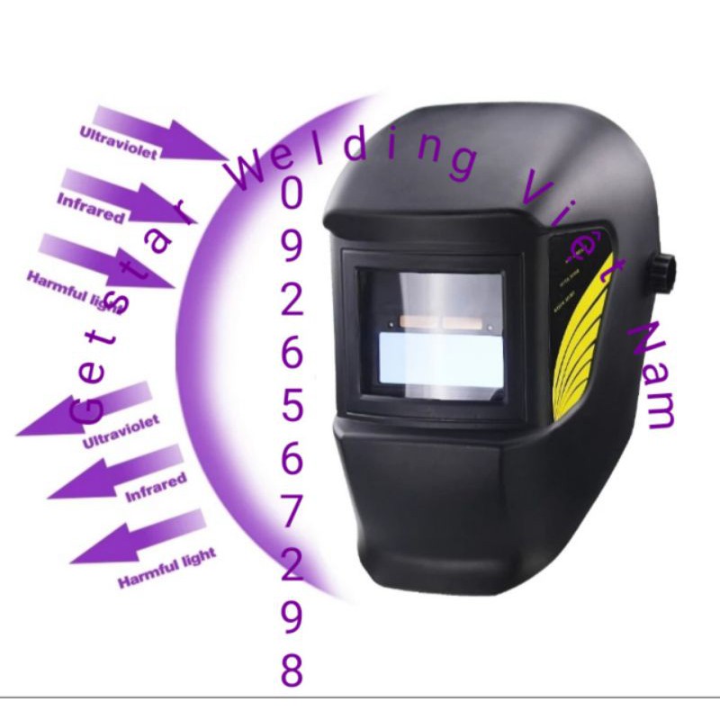 Nón hàn điện tử WEIXI ƯH4001p _Phụ Kiện Hàn Que mig mig Plasma