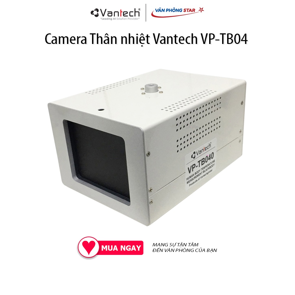 Camera Thân nhiệt Vantech VP-TB04 ( BLACKBODY) Phạm vi đo nhiệt độ 0°C~40°C Chuẩn nén  H.264 / H.265 Vanphongstar